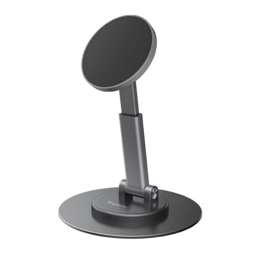 Magnetische 360° roterende desktop telefoonstandaard zwart