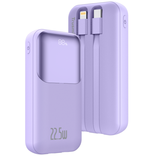 PD22.5W Ultra MINI DIGITAAL met L+C-kabel POWERBANK 10000mAh - Afbeelding 2