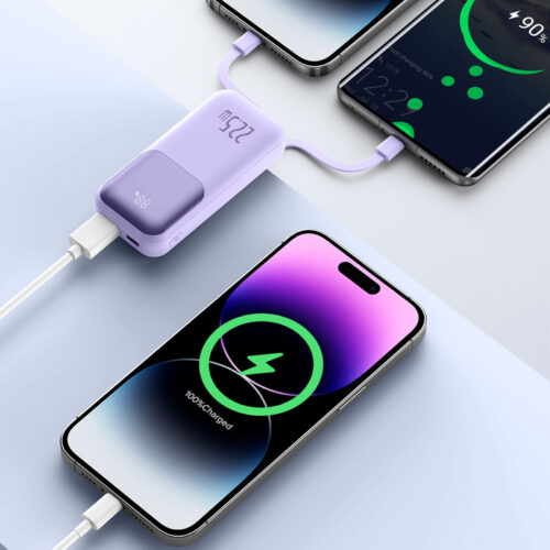 PD22.5W Ultra MINI DIGITAAL met L+C-kabel POWERBANK 10000mAh - Afbeelding 3