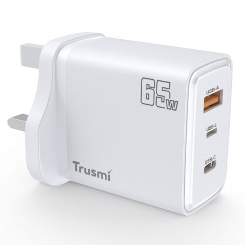 PD65W A+C+L (ondersteunt L TO C-opladen) GaN-snellader UK Wit - Afbeelding 4