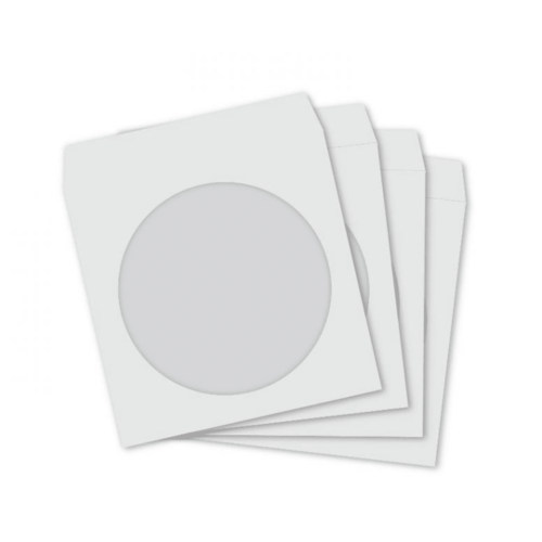 Papieren CD/DVD hoesjes (100 stuks per pak)