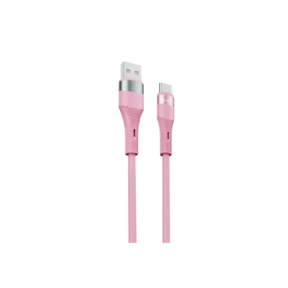 TRUSMI  CA34-061 3A USB-A naar C siliconen Kabel roze