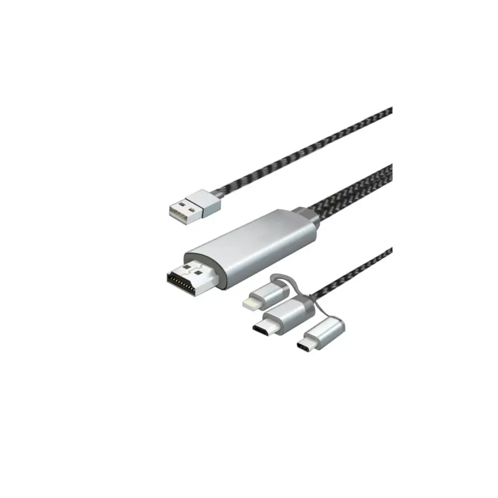 3-in-1 HDTV Cable voor Phone naar TV