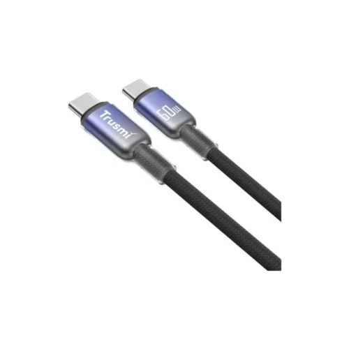 Trusmi CA43-11- USB-C naar USB-C gevlochten Kabel
