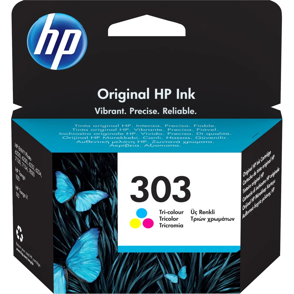 HP 303 Tricolor Inktcartridge (T6N01AE)